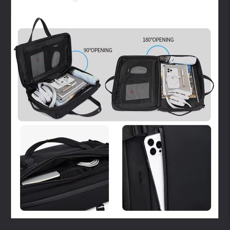 Miles | Herrarnas stora affärslaptop omvandlingsbar sling-ryggsäck