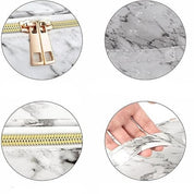 Lilyana | Marmor Eleganz 3-in-1 Kosmetik-Make-up Reisetaschen-Set