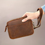 Ethan | Premium Rinderleder Leren Crossbody Sling-väska