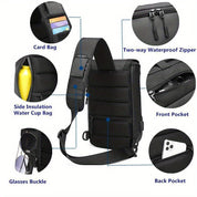 Max | Vattentät axelväska med flera fack