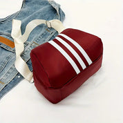 Lotte | Randig Oxford axelväska