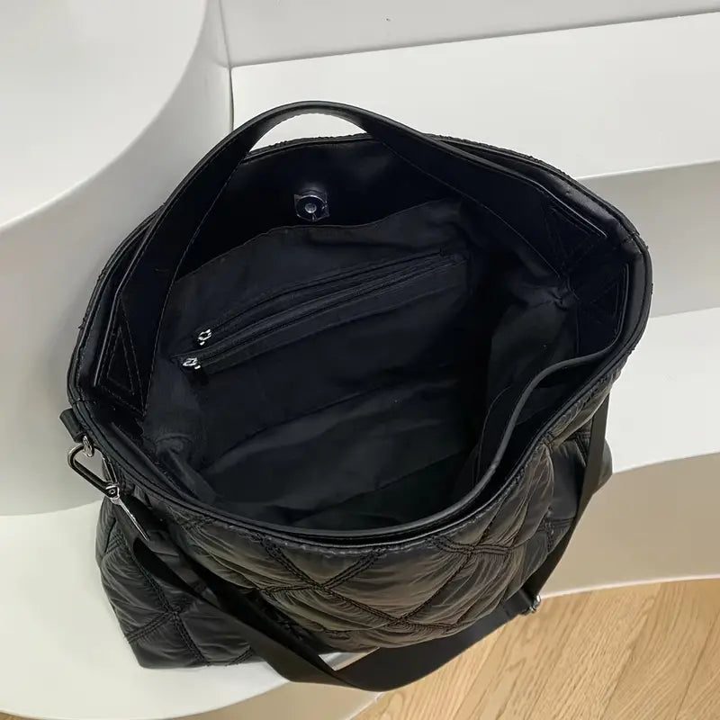 Mila | Lätt vadderad crossbody messenger-handväska