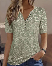 NAOMI | Stilfull sommarblus med blommönster