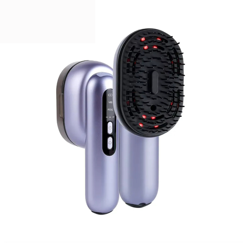 Glowspray Comb - Kopfmassaget mit Vibration und Haaröl Applikator 1