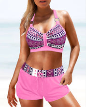 Mia | Trendigt tryckt baddräktsset