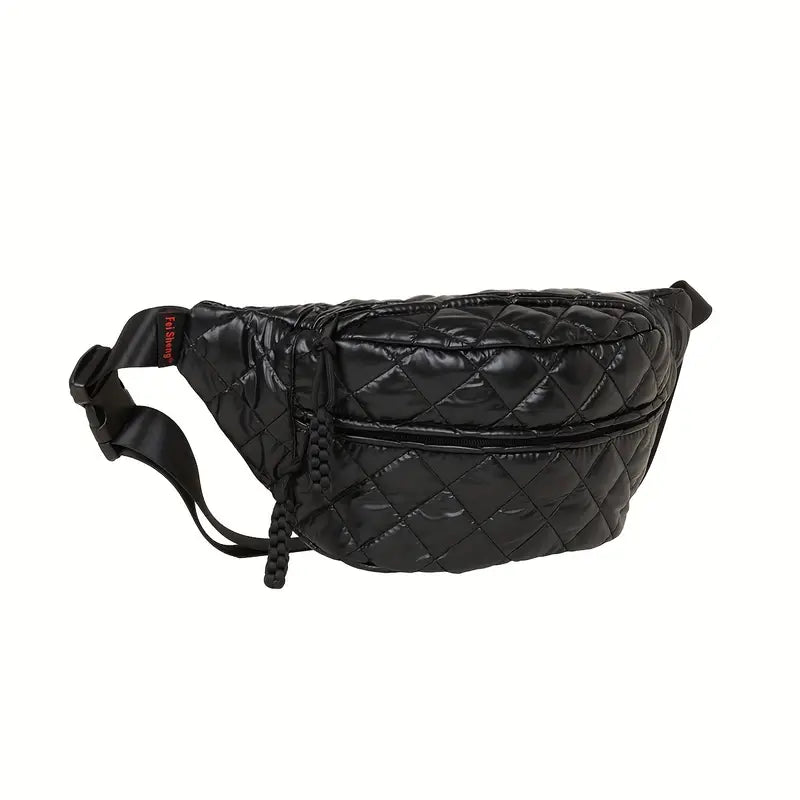 Ethan | Avslappnad quiltad crossbody-bröst- och höftväska