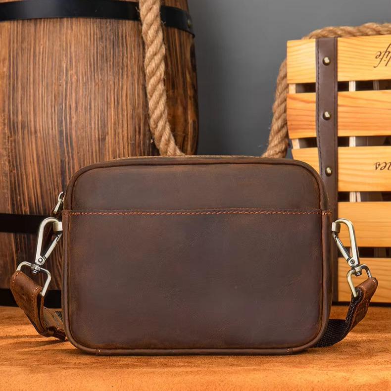 Ethan | Premium Rinderleder Leren Crossbody Sling-väska