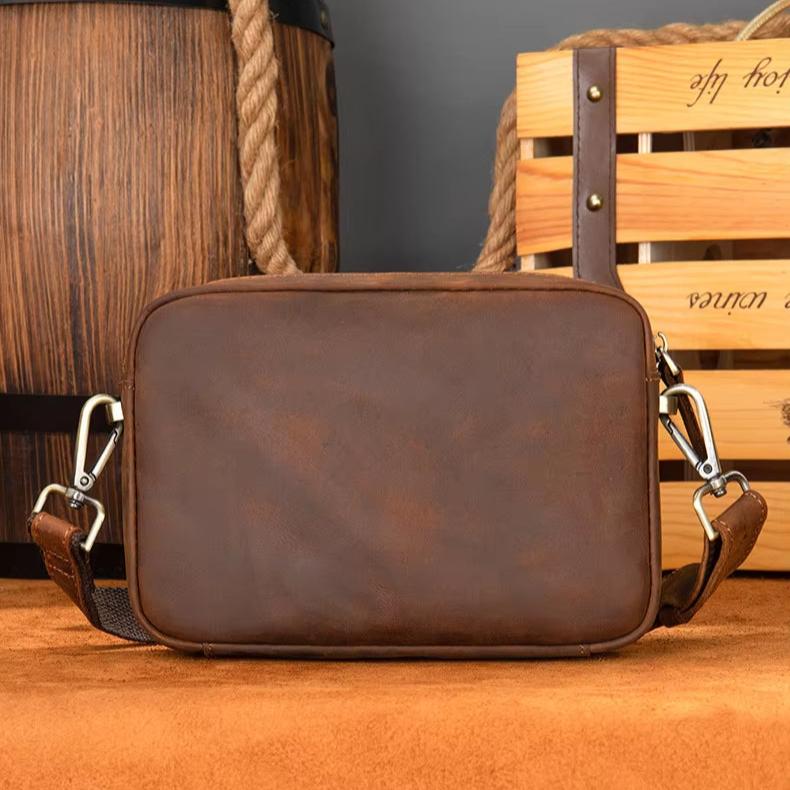 Ethan | Premium Rinderleder Leren Crossbody Sling-väska