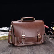Liam | Retro PU Läder Portfölj Crossbody Messenger Väska