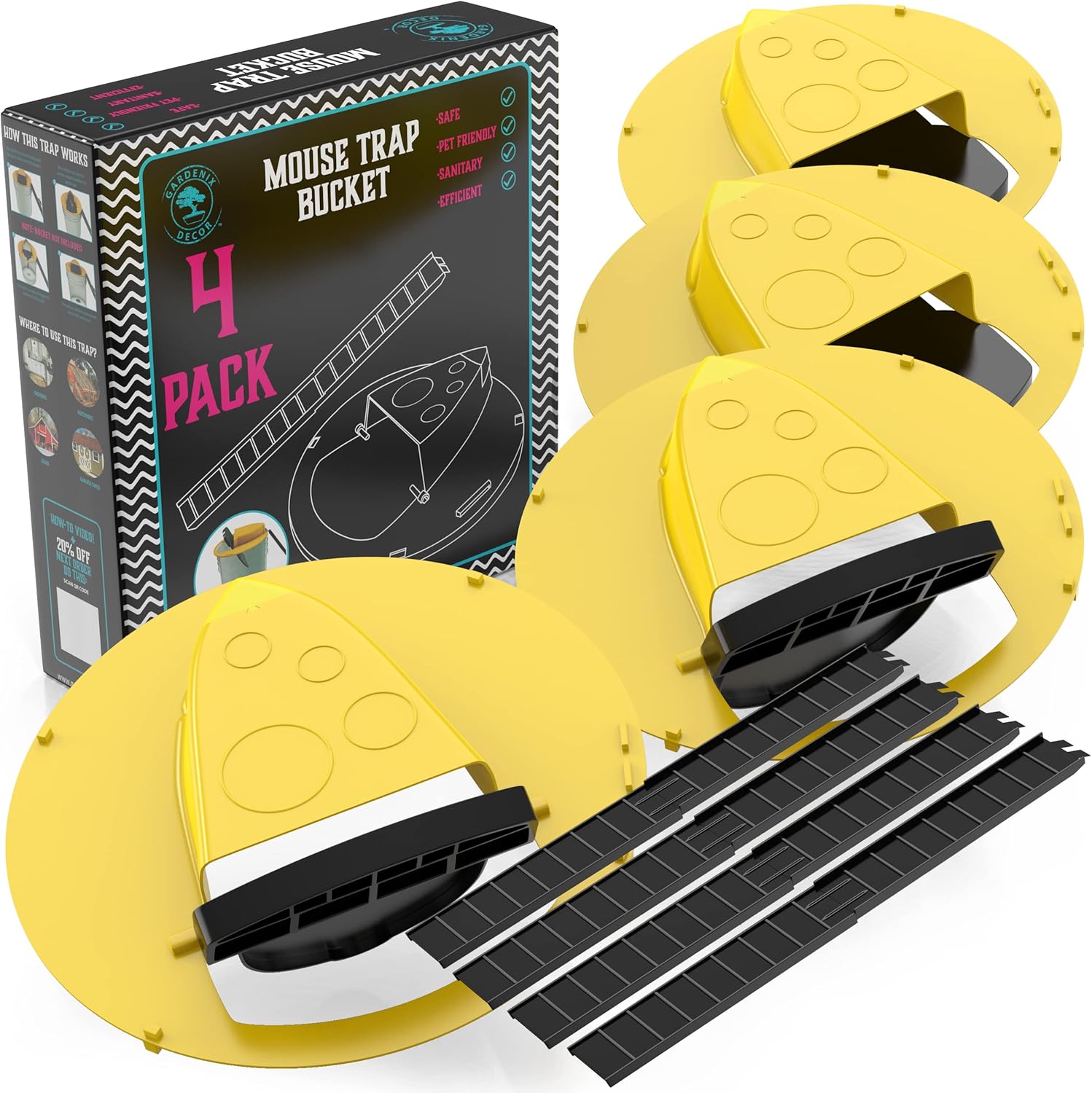 4-Pack-Bucket Deckel Mausfalle 0