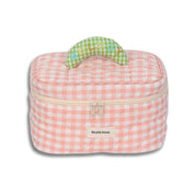 Melody | Mångsidigt Vichy-rutigt Beauty Essentials Organizer Set