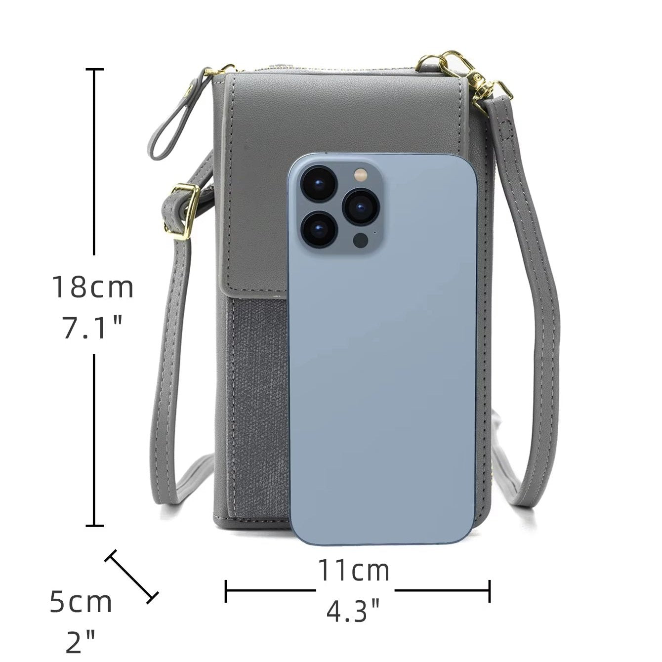 Maya | Liten Kompakt Läder Crossbody-väska