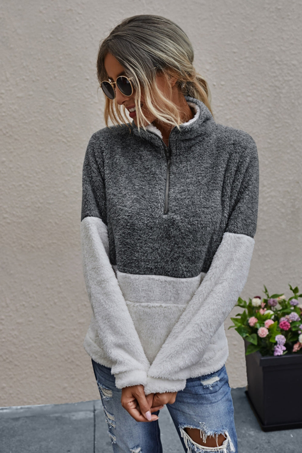 Matilda | Stilfull topp med dragkedjeficka