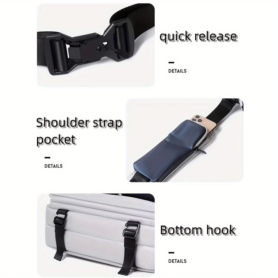 Luca | Anti-stöld Kamera Axelväska