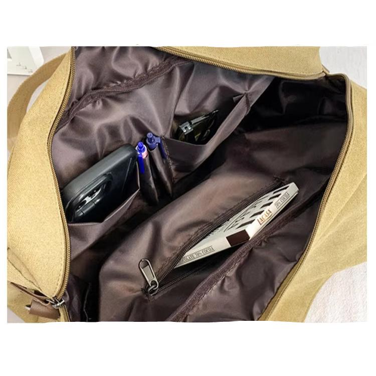 Max | Vintage Canvas Große Umhängetasche Reisetasche