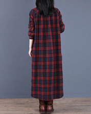 Mariel | Stilfull långärmad skjortklänning med rutigt krage