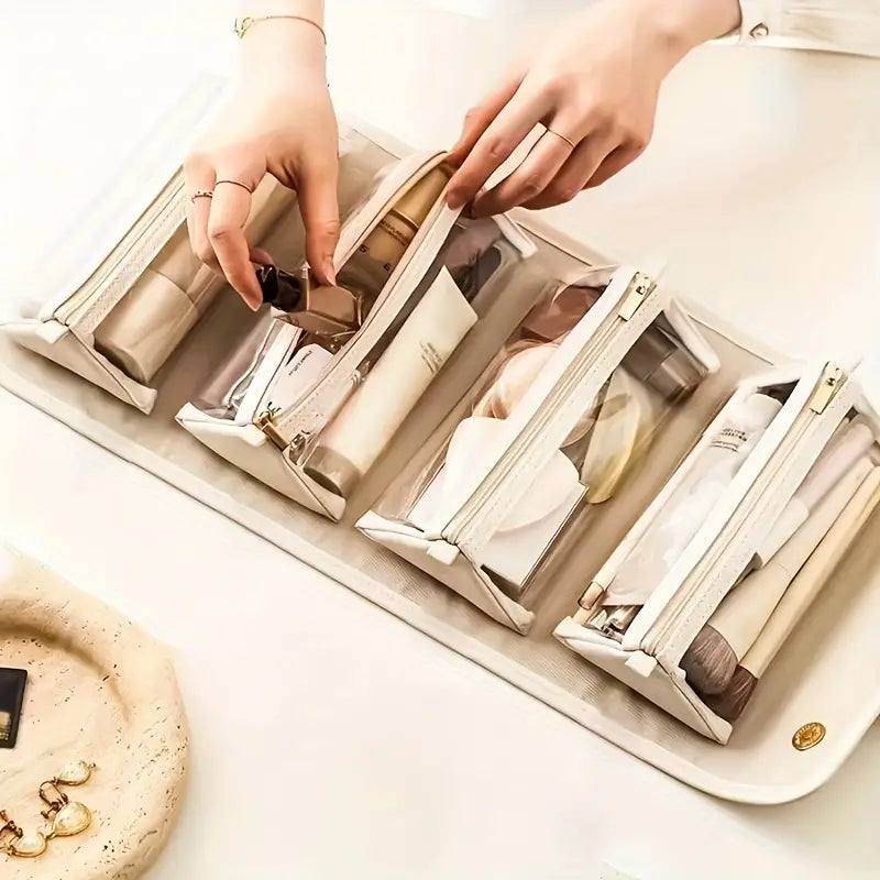 Luzille | Hopfällbar necessär med flera fack för upphängning