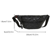 Ethan | Avslappnad quiltad crossbody-bröst- och höftväska
