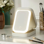 Kori | Bärbar LED-belyst spegel rese-makeupväska