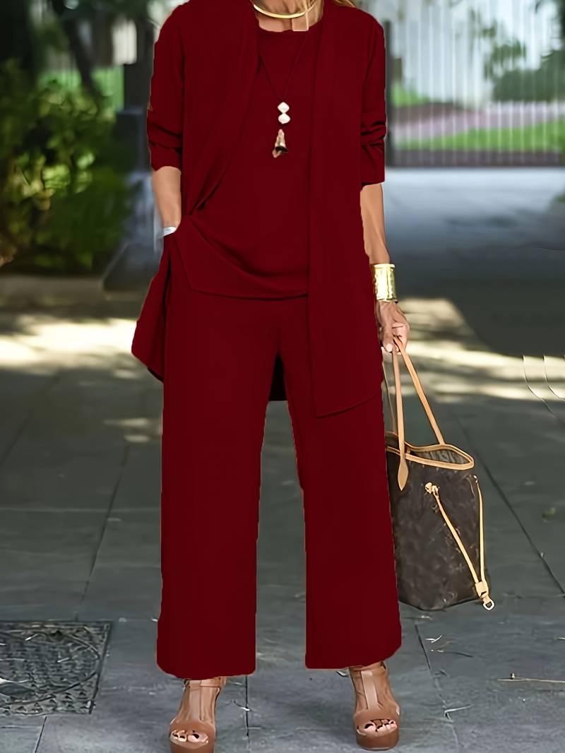 Sophia | Dreiteiliges Outfit – Stilvoll und Bequem in Einem
