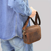 Ethan | Premium Rinderleder Leren Crossbody Sling-väska