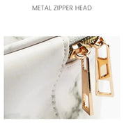 Lilyana | Marmor Eleganz 3-in-1 Kosmetik-Make-up Reisetaschen-Set