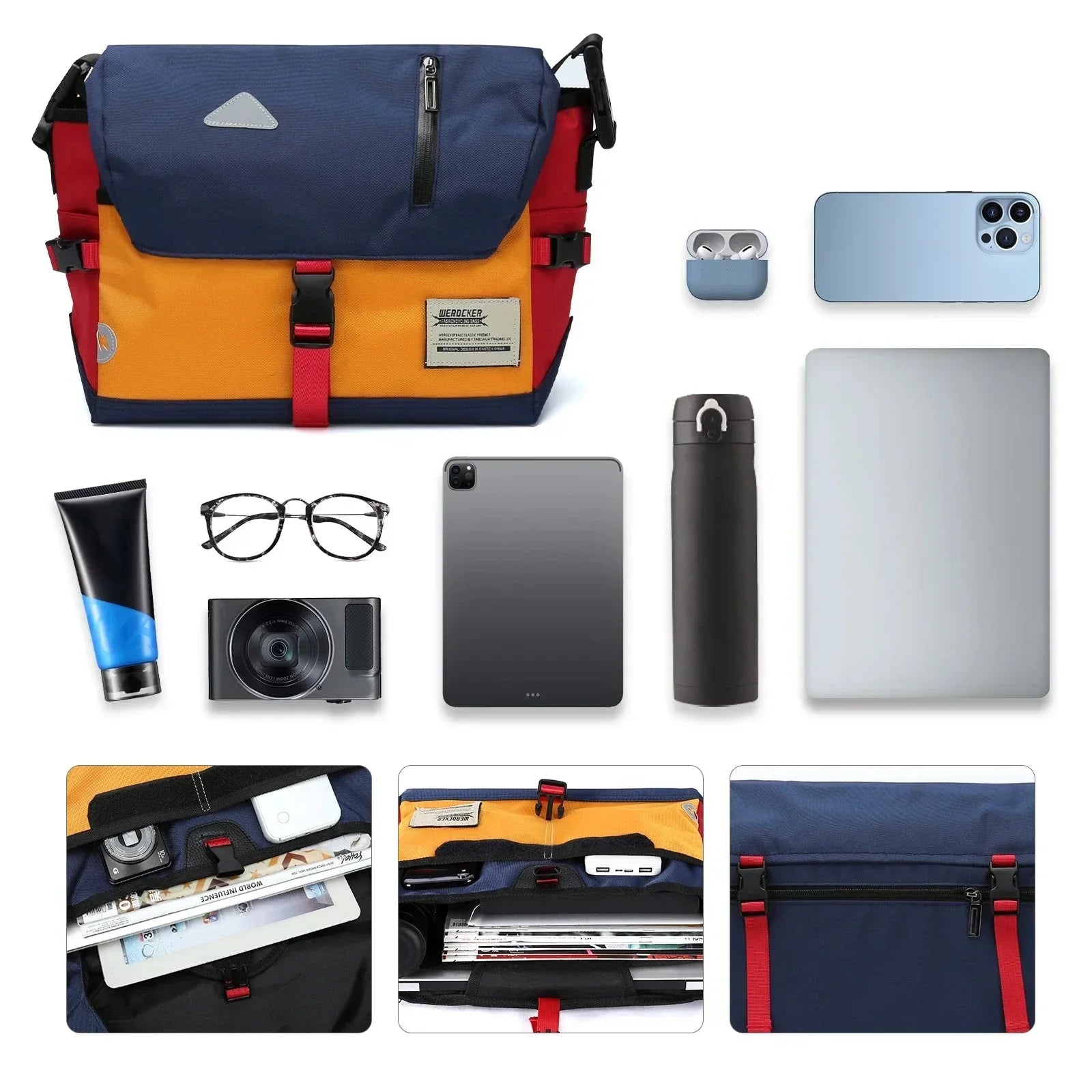 Luke | Klassisk vattentät crossbody messenger- och resväska