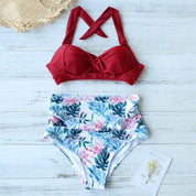 Mia | Högmidjad bikiniset för strand och pool