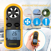 Digitales Windgeschwindigkeitsmesser mit klarem LCD -Display - tragbarer Windemometer für Outdoor -Aktivitäten 2