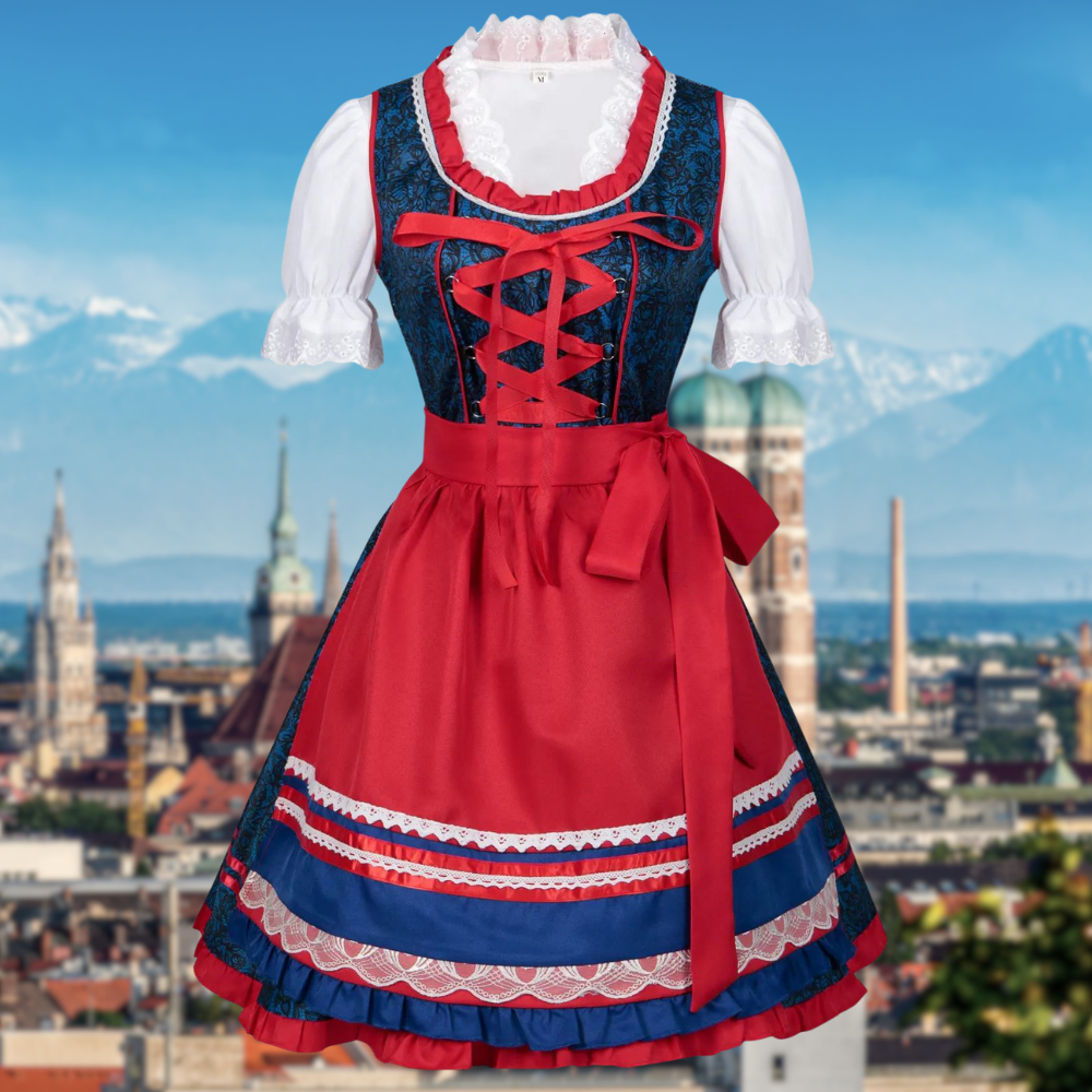 Dirndl Amelie - Einzigartige Tracht für Damen mit Schürze und Bluse 0