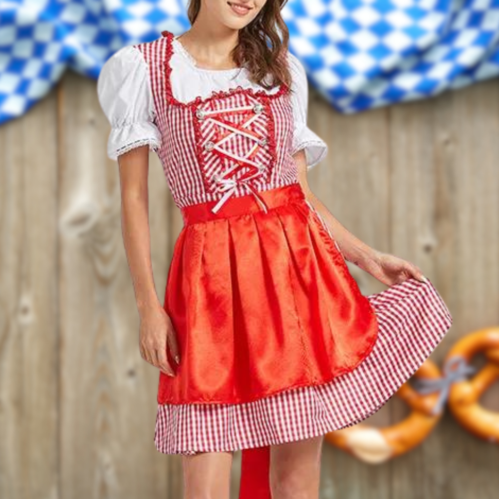 Dirndl Deluxa - einzigartige tracht für damen mit schürze und bluse 0