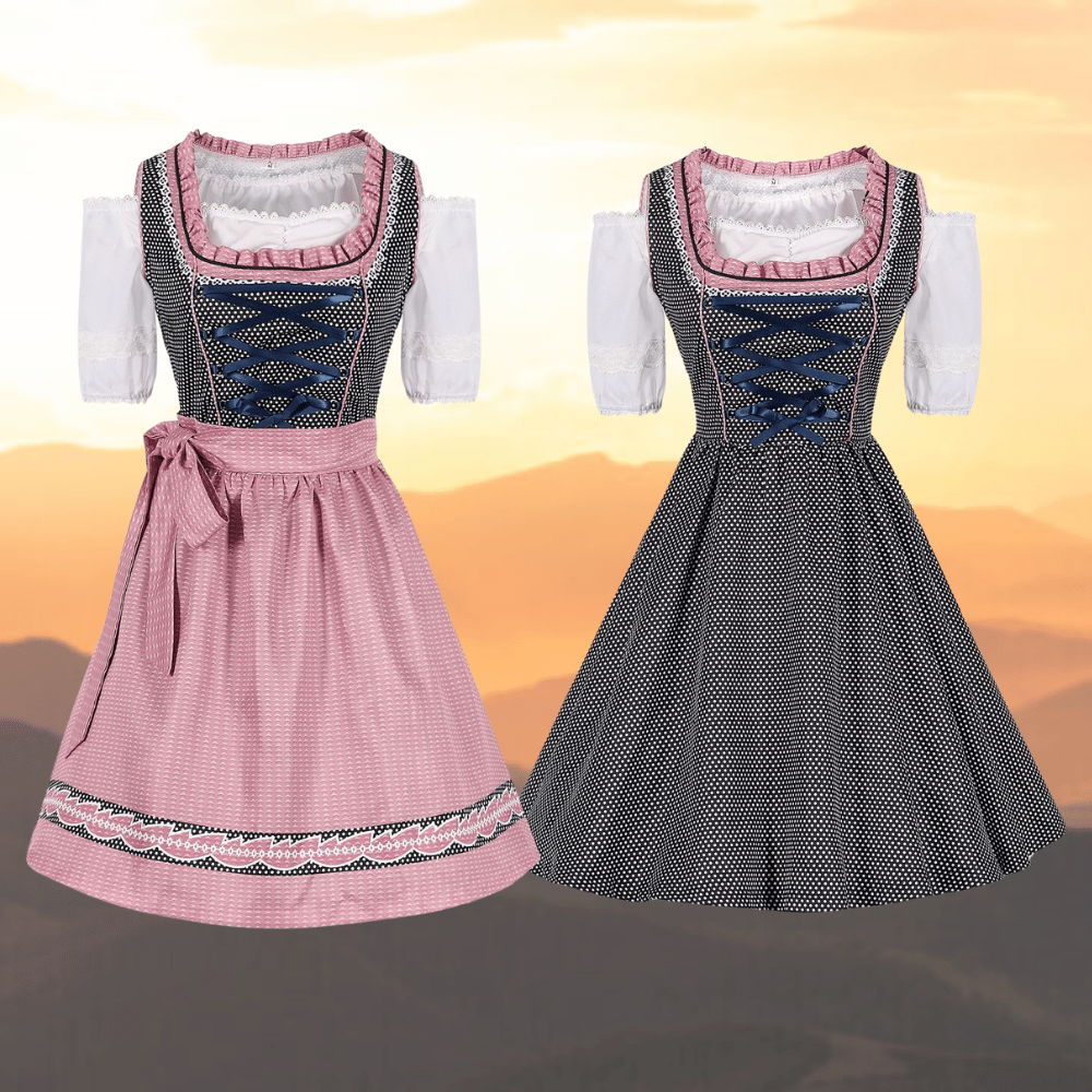 Dirndl Hanna - Einzigartige Tracht für Damen mit Schürze und Bluse 0