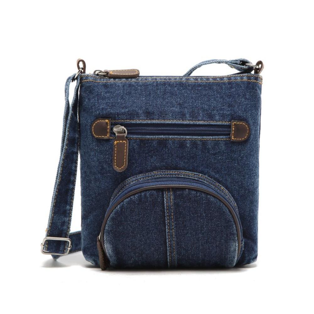 Lena | Mini Denim Axelremsväska