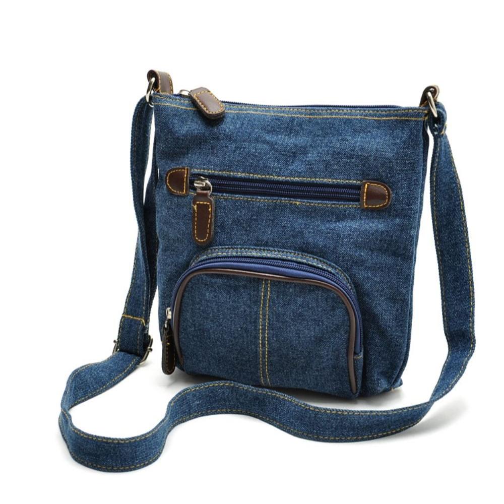 Lena | Mini Denim Axelremsväska