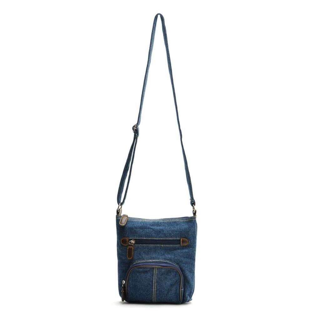 Lena | Mini Denim Axelremsväska