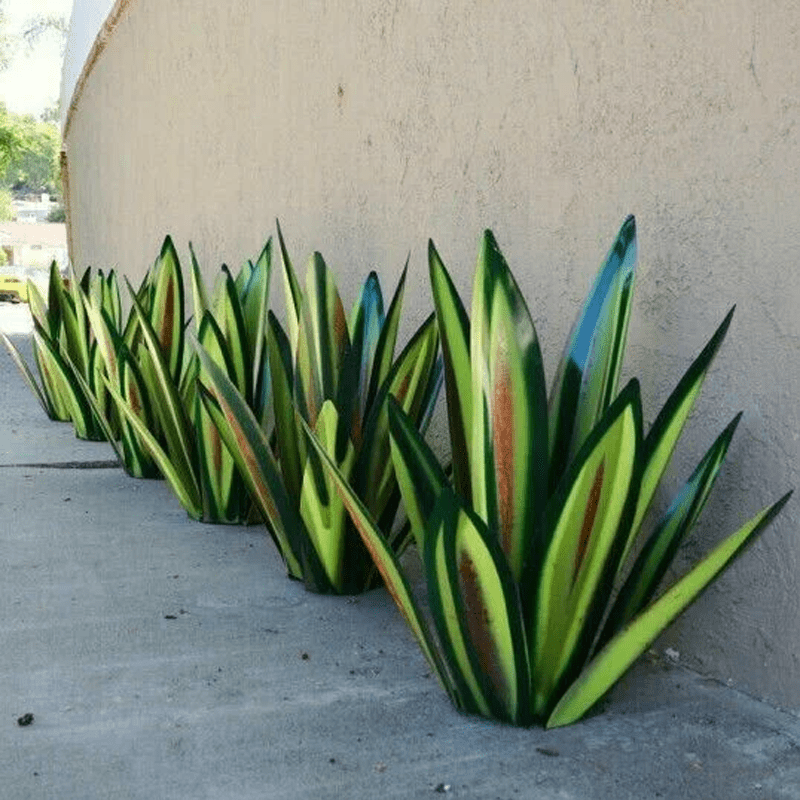 Handgefertigte wasserdichte Solar -Agaven -Gartenlampe - elegante Sonnenlichter im Freien für Gartenbeleuchtung 2