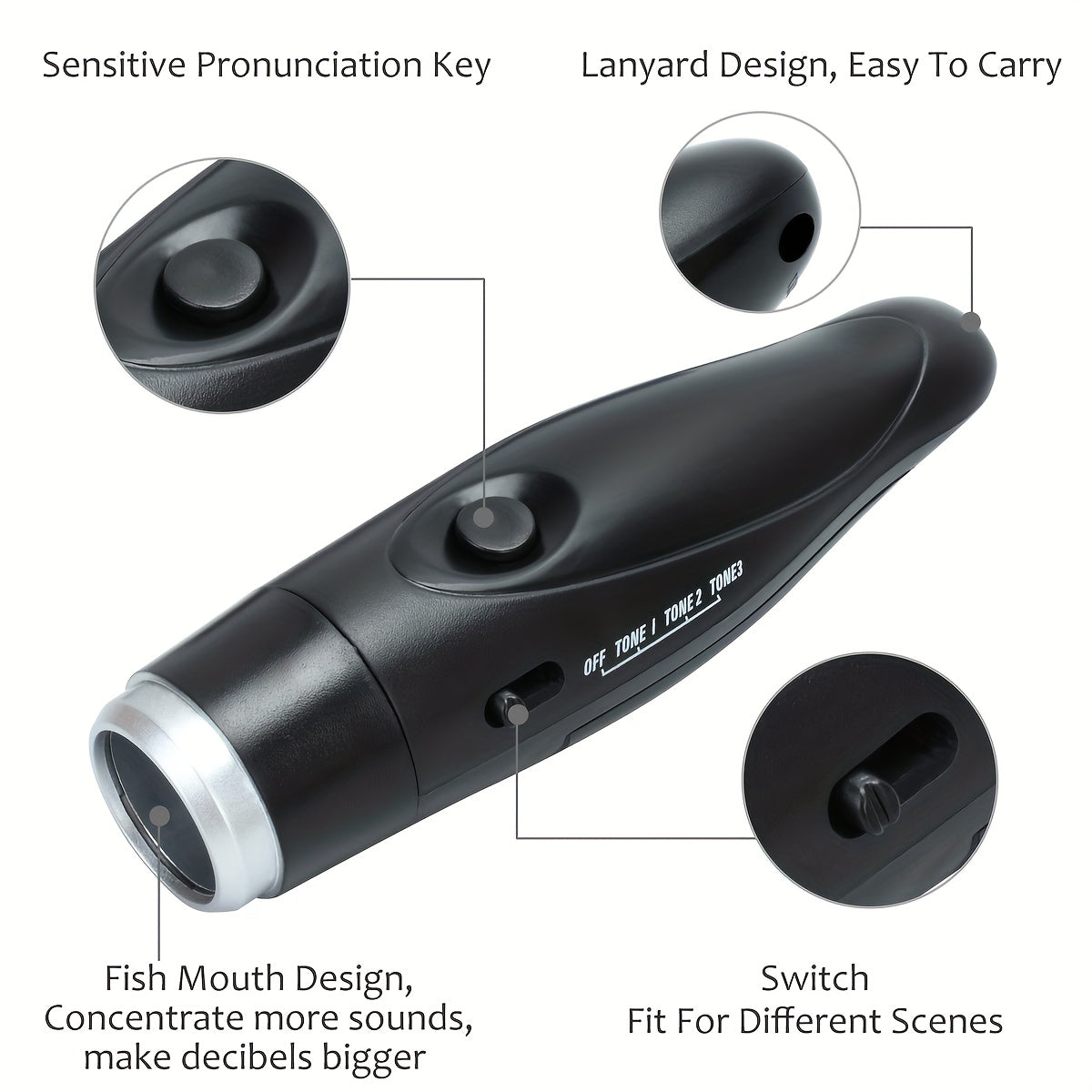 Handheld Electronic Flute mit 3 Tonoptionen - leicht und tragbar für Trainer und Schiedsrichter 3