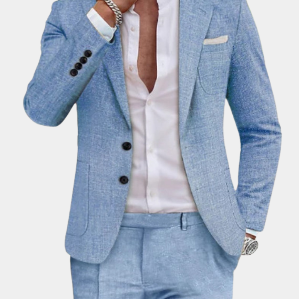 Herren Premium Summer Style -Leinenanzug 2