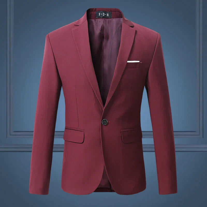 Herren klassische vielseitige Blazerjacke 5