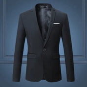 Herren klassische vielseitige Blazerjacke 6