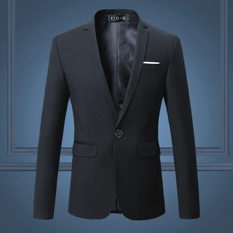 Herren klassische vielseitige Blazerjacke 6