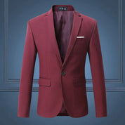 Herren klassische vielseitige Blazerjacke 9