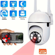 Intelligente drahtlose Überwachungskamera mit 1080p HD-Auflösung, Farb Nachtsicht, Zwei-Wege-Audio, Indoor/Outdoor-Gebrauch 3