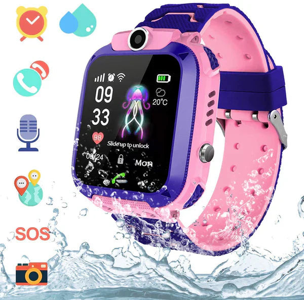 Kidguard GPS Smartwatch 4G für Kinder mit Echtzeit-Standortverfolgung, SOS-Taste und Zwei-Wege-Kommunikation Spritzwassergeschützt 1