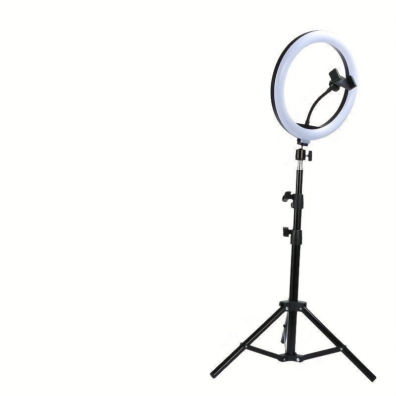 LED -Ringlicht mit verstellbarem Stativ und Telefonhalter für Selfies und Videoaufzeichnung 3