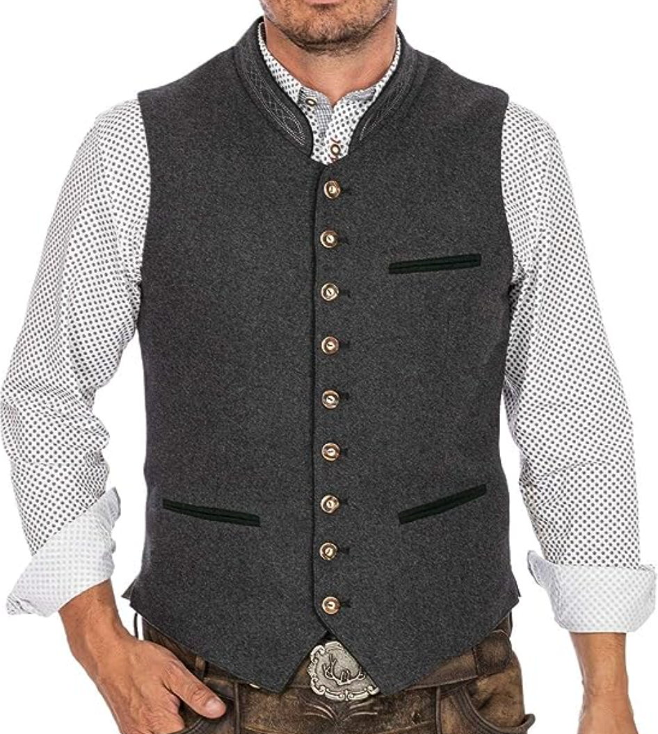 Lederhosen Lucas - Die stylische und einzigartige Trachtenweste für Männer 0