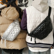 Ethan | Avslappnad quiltad crossbody-bröst- och höftväska