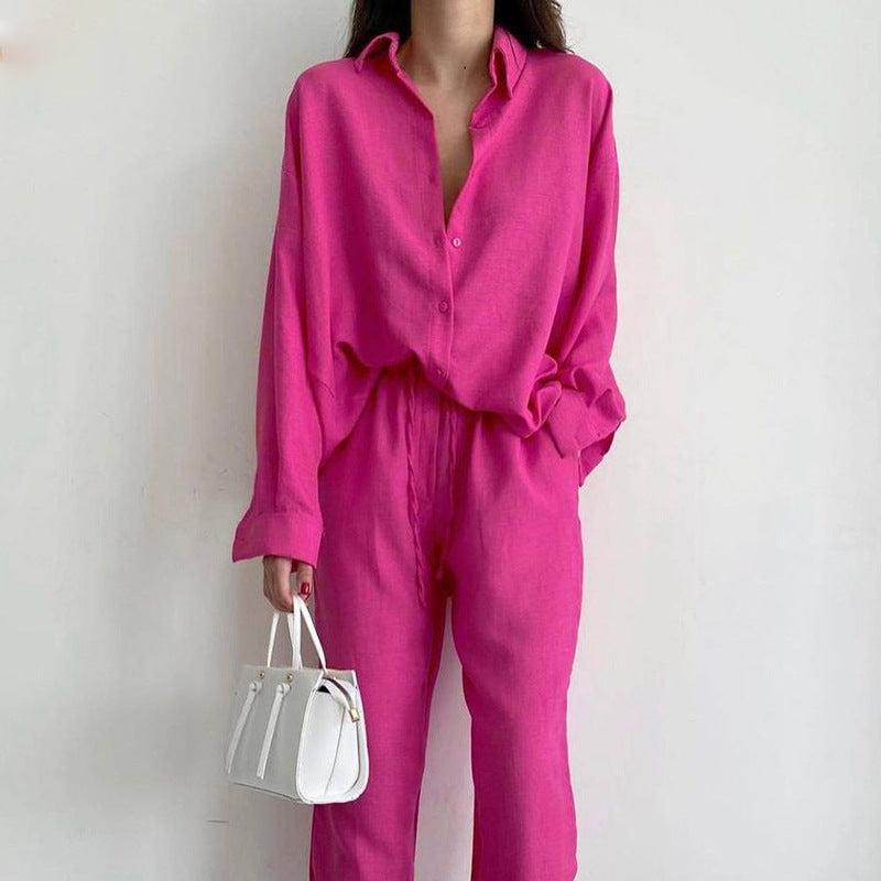 Lisa| Stiligt blus- och byxset