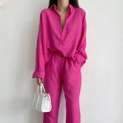 Lisa| Stiligt blus- och byxset