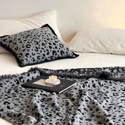 Luxuriöse Fleece-Decke für Zuhause Leopard-Muster Mikrofaser 2